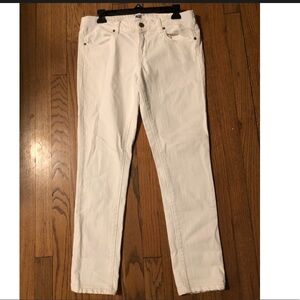 PAIGE White Maternity Skinny‎ Jeans Size 29 Side Elastic Panels